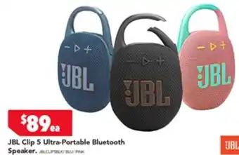 Harvey Norman JBL Clip 5 Ultra-Portable Bluetooth offer