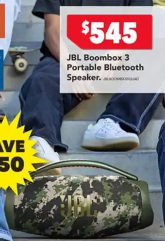 Harvey Norman JBL Boombox 3 Portable Bluetooth Speaker offer