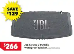 Harvey Norman JBL Xtreme 3 Portable Waterproof Speaker offer