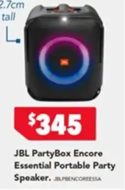 Harvey Norman JBL PartyBox Encore Essential Portable Party Speaker offer