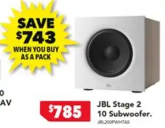 Harvey Norman JBL Stage 2 offer