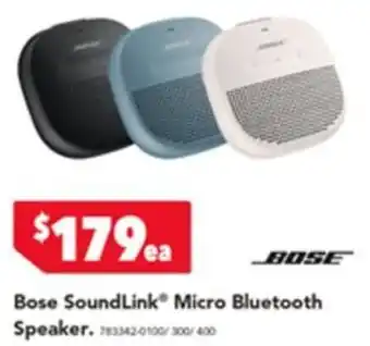 Harvey Norman Bose SoundLink Micro Bluetooth Speaker offer