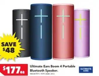 Harvey Norman Ultimate Ears Boom 4 Portable Bluetooth Speaker offer