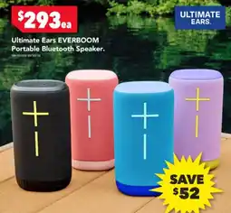 Harvey Norman Ultimate ears everboom Portable Bluetooth Speaker offer