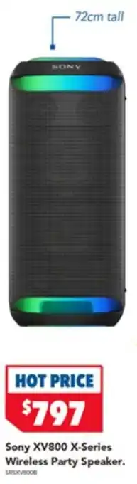 Harvey Norman Sony XV800 X Series Wireless Party Speaker offer