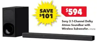 Harvey Norman Sony 31 Channel Dolby offer