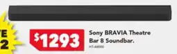 Harvey Norman Sony BRAVIA Theatre Bar & Soundbar offer