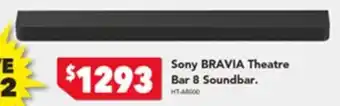 Harvey Norman Sony BRAVIA Theatre Bar & Soundbar offer