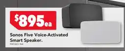 Harvey Norman Sonos Five Voice Activated Smart Speaker offer