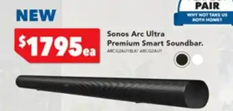 Harvey Norman Sonos Arc Ultra Premium Smart Soundbar offer