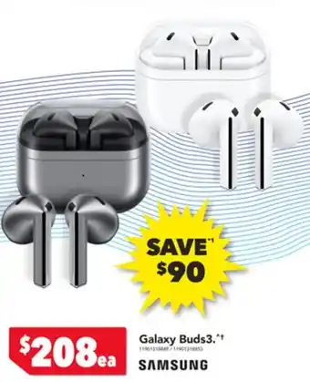 Harvey Norman Galaxy Buds3 offer