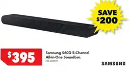 Harvey Norman Samsung S60D 5 Channel All in One Soundbar offer