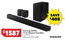 Harvey Norman Samsung Q990D 11 4 1 Channel Soundbar offer