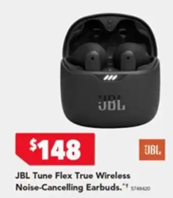 Harvey Norman JBL Tune Flex True Wireless Noise Cancelling Earbuds offer