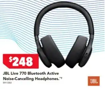 Harvey Norman JBL Live 770 Bluetooth Active Noise-Cancelling Headphones offer