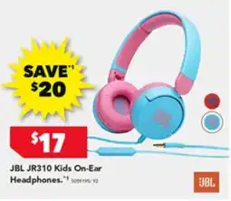 Harvey Norman JBL JR310 Kids On-Ear Headphones offer