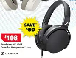 Harvey Norman Sennheiser HD 400S Over-Ear Headphones offer