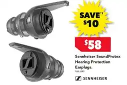 Harvey Norman Sennheiser SoundProtex Hearing Protection Earplugs offer