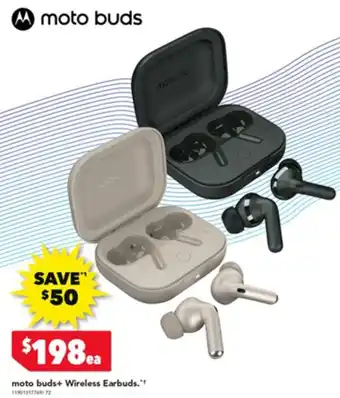 Harvey Norman moto buds Wireless Earbuds offer