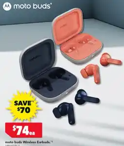 Harvey Norman moto buds Wireless Earbuds offer