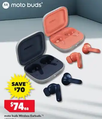 Harvey Norman moto buds Wireless Earbuds offer