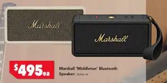 Harvey Norman Marshall Middleton Bluetooth Speaker offer