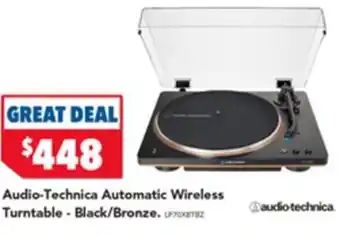 Harvey Norman Audio Technica Automatic Wireless Turntable Black Bronze offer