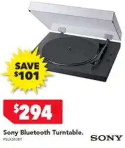 Harvey Norman Sony Bluetooth Turntable offer