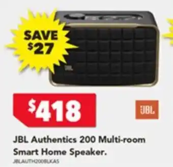 Harvey Norman JBL Authentics 200 Multi-room Smart Home Speaker offer