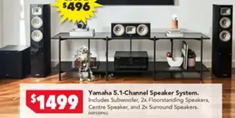 Harvey Norman Yamaha 5 1 Channel Speaker System offer