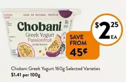 Foodworks Chobani Greek Yogurt offer