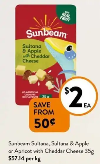 Foodworks Sunbeam Sultana, Sultana & Apple offer