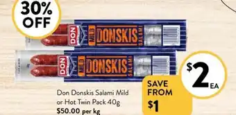 Foodworks Don Donskis Salami Mild offer