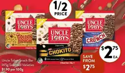 Foodworks Uncle Tobys Snack Bar offer