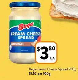 Foodworks Bega Cream Cheese Spread offer