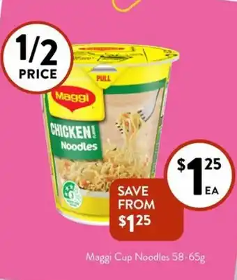 Foodworks Maggi Cup Noodles offer