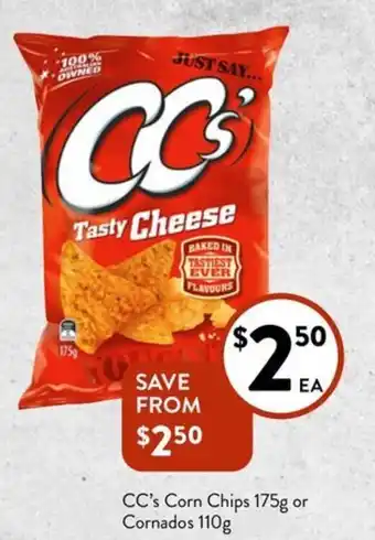 Foodworks CC's Corn Chips offer