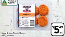 Foodworks Slape & Sons Rissole Range offer