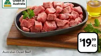 Foodworks Australian Diced Beef offer