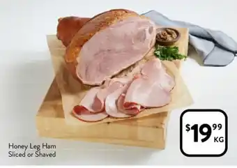 Foodworks Honey Leg Ham Sliced or Shaved offer