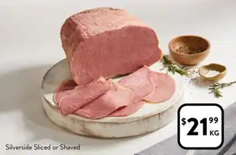 Foodworks Silverside Sliced or Shaved offer