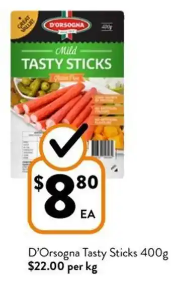 Foodworks D'Orsogna Tasty Sticks offer