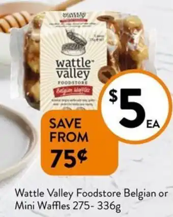 Foodworks Wattle Valley Foodstore Belgian or Mini Waffles offer