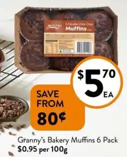 Foodworks Granny's Bakery Muffins offer