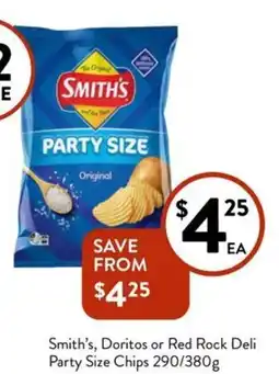 Foodworks Smith's Doritos or Red Rock Deli offer