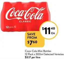 Foodworks Coca-Cola Mini Bottles offer