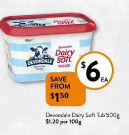 Foodworks Devondale Dairy Soft Tub offer