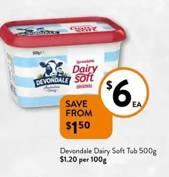 Foodworks Devondale Dairy Soft Tub offer