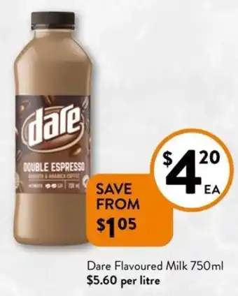 Foodworks Dare Flavoured Milk offer