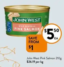 Foodworks John West Pink Salmon offer